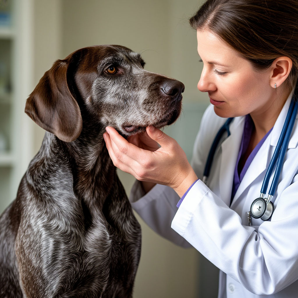 German Wirehaired Pointer Rescue Full Health Checkup